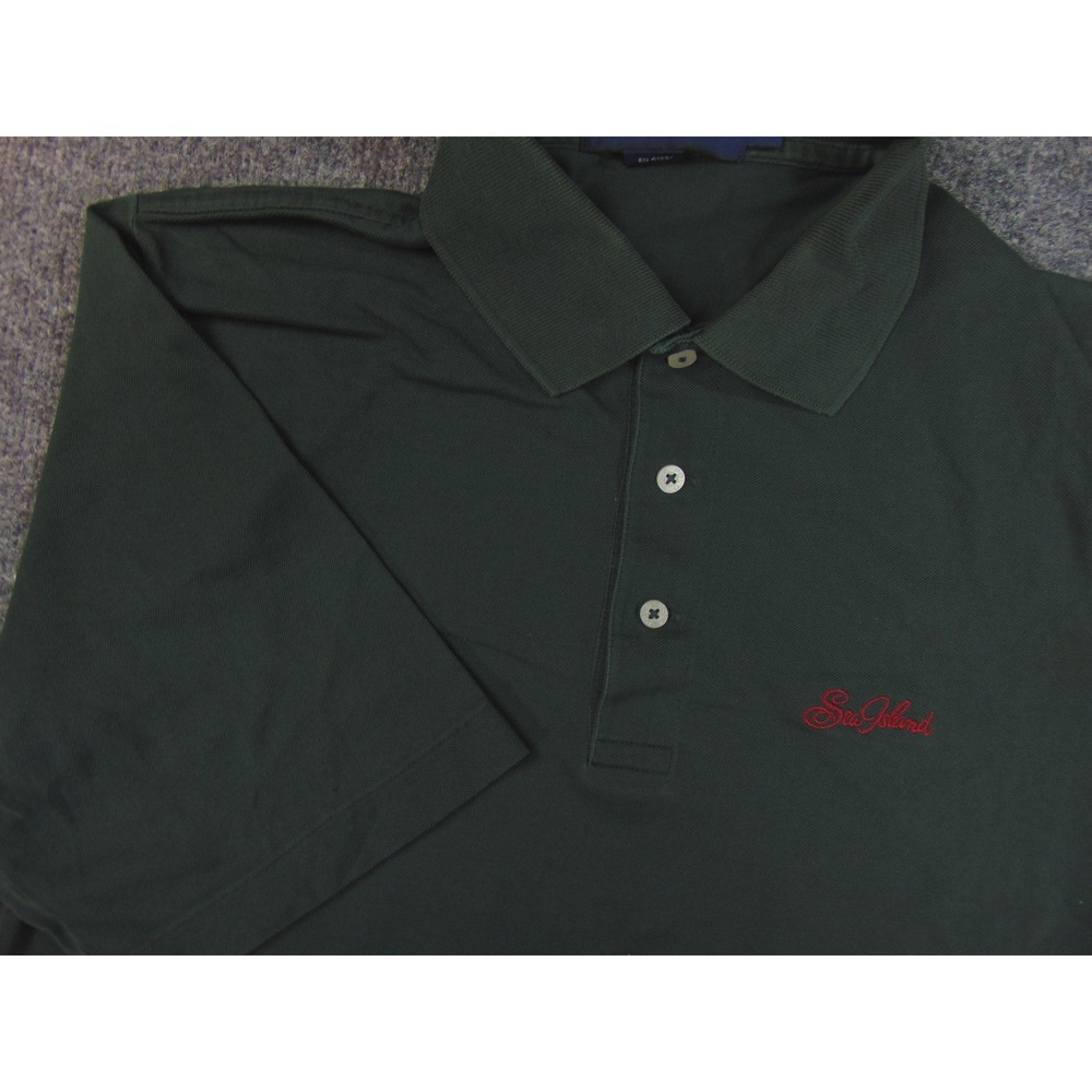 Sea Island Shirt Mens Med Polo Golf Ralph Lauren Green Polo‎  embroidered logo